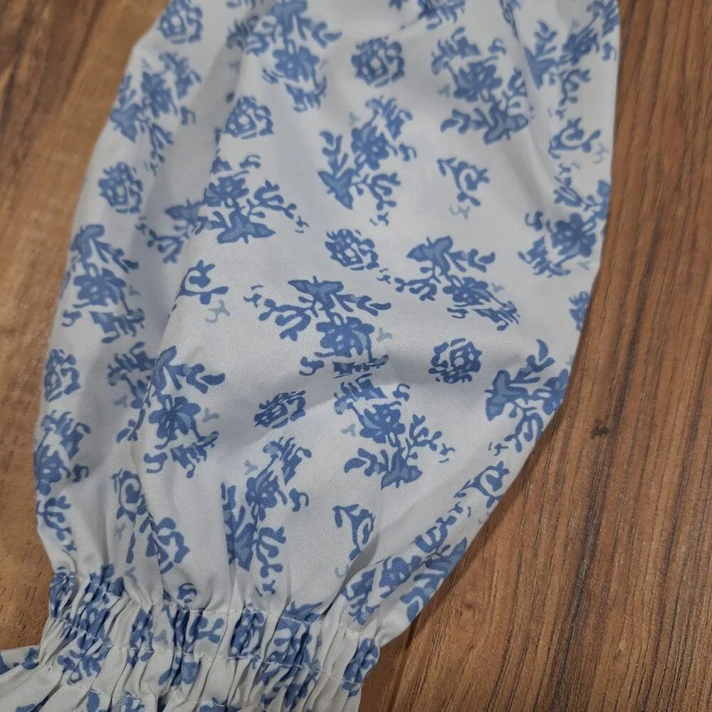 Milkmaid Puffy Sleeve Crop top festival boho hippie - Picture 6 of 6